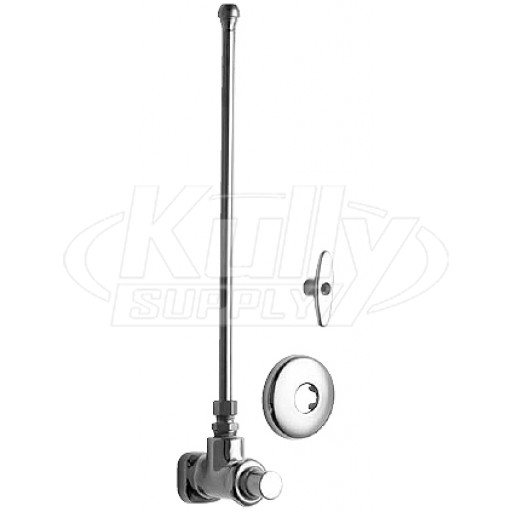 Chicago 1017-ABCP E-Cast Angle Stop Fitting w/ Supply Tube