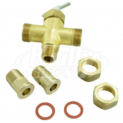 Bradley S01-038S Manual Mixing Valve w/ Tail Pieces
