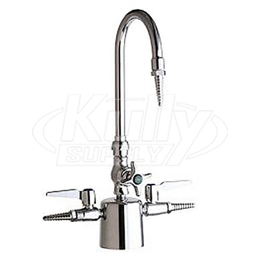 Chicago 1301-CP Deck Mounted Multiple Service Faucet