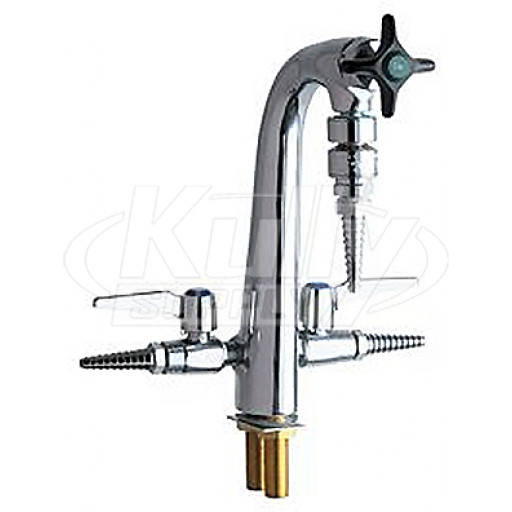 Chicago 1332-E22E7CP One Piece Cast Brass Spout
