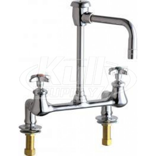 Chicago 947-E3-2ABCP Hot and Cold Water Inlet Faucet with Vacuum Breaker