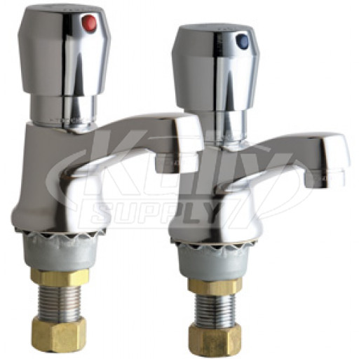 Chicago 333-665PRABCP Single Supply Metering Sink Faucet