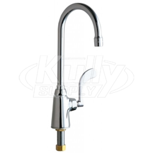 Chicago 350-E35-317XKABCP Single Supply Sink Faucet