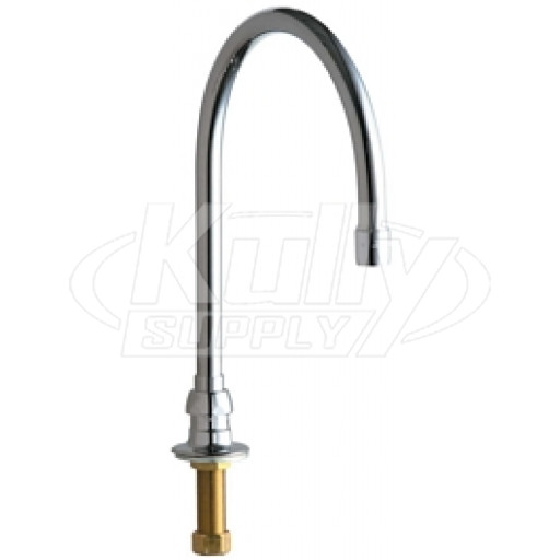 Chicago 626-GN8AABCP Remote Rigid/Swing Gooseneck Spout