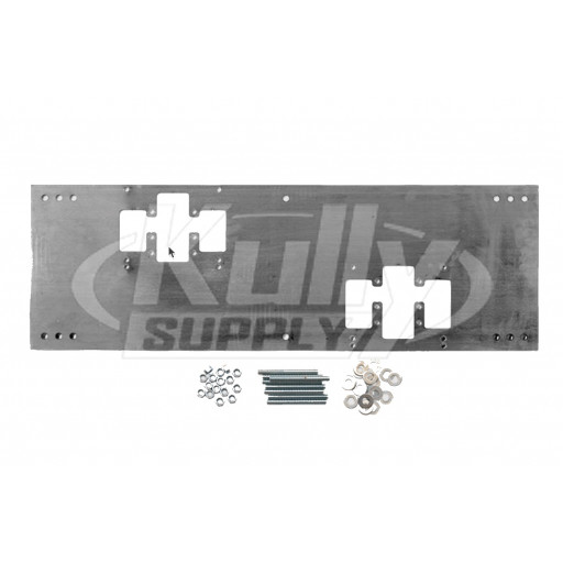 Haws 6700.4 "Hi-Lo" in-wall mounting plate for most dual bubbler fountains
