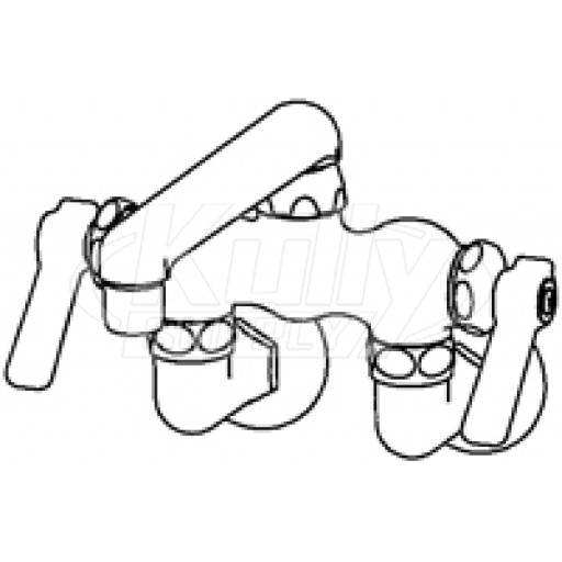 Chicago 772-SSABCP Hot and Cold Water Sink Faucet