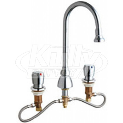 Chicago 786-HGN2BE4-665AB Concealed Hot and Cold Metering Water Sink Faucet
