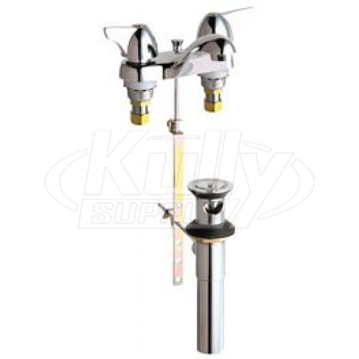 Chicago 797-1000XKABCP Hot and Cold Water Sink Faucet with Pop-up Waste