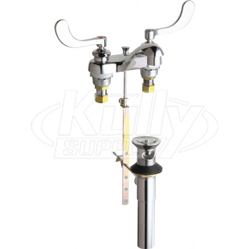 Chicago 797-V317ABCP Hot and Cold Water Sink Faucet with Pop-up Waste