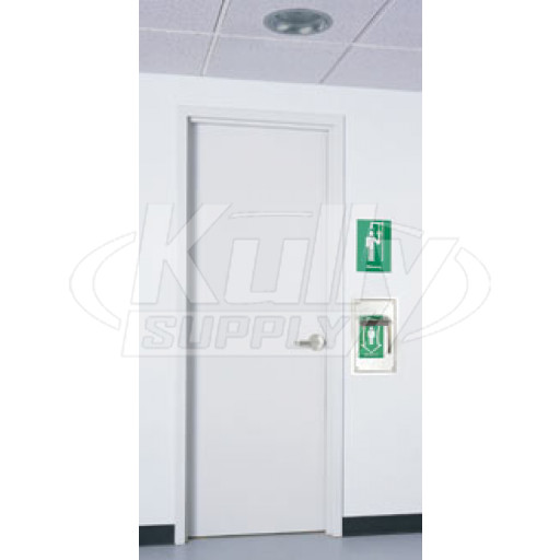 Haws 8164 Over-the-Door Drench Shower (with Stainless Steel Showerhead and Pull Down Valve)