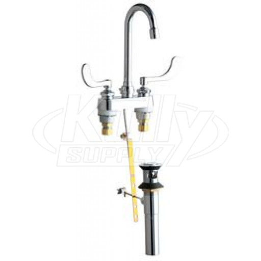 Chicago 894-317E29ABCP Hot and Cold Water Sink Faucet with Pop-up Waste