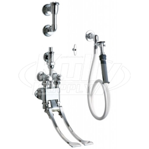 Chicago 910-G777-16KCP Pedal Valve Fitting