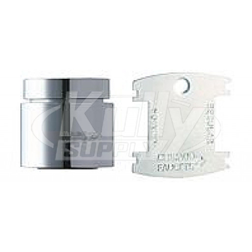 Chicago E2805-5JKCP 0.5 GPM Vandal Proof Non-Aerating Spray Pressure Compensating Econo-Flo with Adapter (Discontinued)