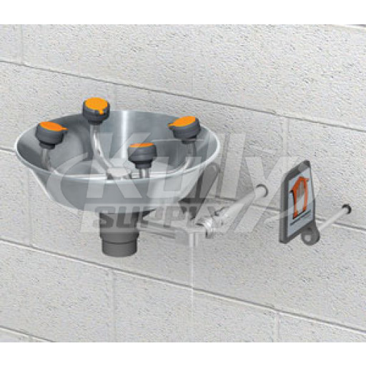 Guardian GFR1724 Freeze-Resistant Wall-Mounted Eye/Face Wash (with Stainless Steel Receptor)