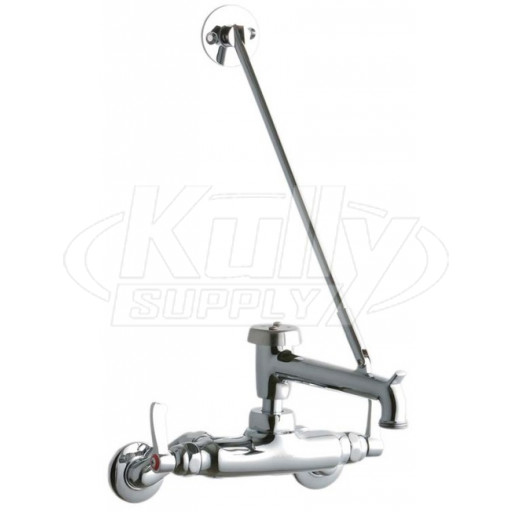 Elkay LK945BP07L2T Wall Mount Faucet, 3"-8" Adjustable  Centers