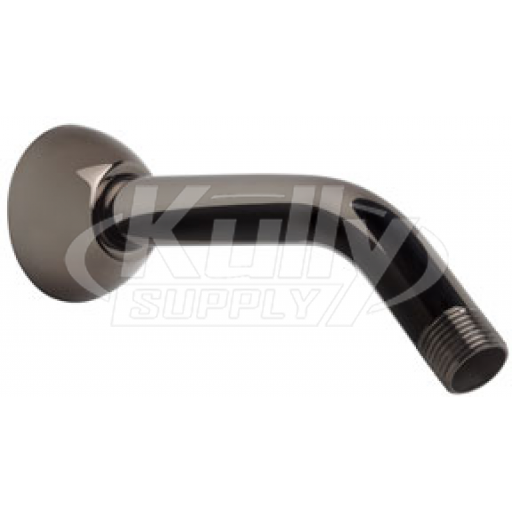 Speakman S-2500-BLK 7" Brass Arm & Flange w/ 1/2" MNPT Inlet & Outlet - Black