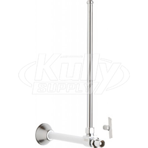 Chicago STC-52-11-AB Angle Stop Compression Valve with Supply Tube and Loose Key Handle