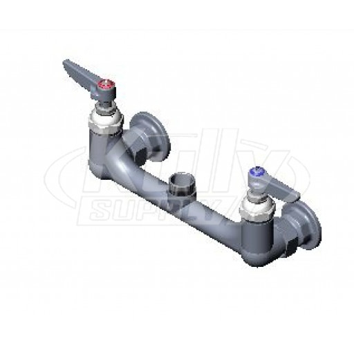 T&S Brass B-0230-LN Double Pantry Swivel Base Faucet