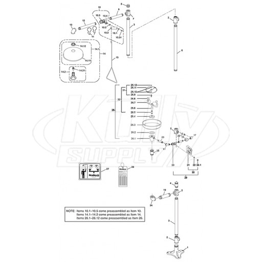 Bradley S19-310K Parts Breakdown