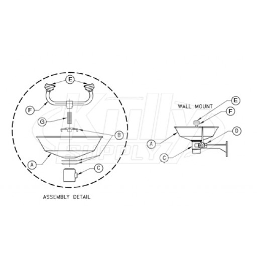 Wall Mount Eyewash