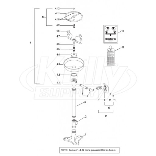 Bradley S19-210K Parts Breakdown