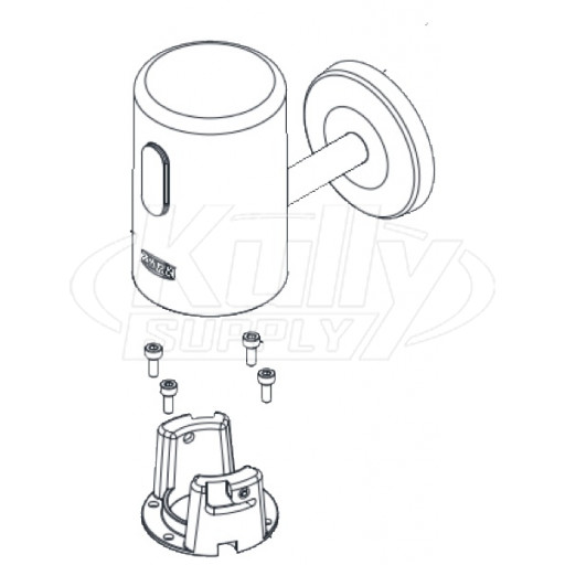Zurn PTR6200-HW-L-1.28-VR-RF Hardwired Metal 1.28 GPF Toilet Sensor Cap Retrofit Kit