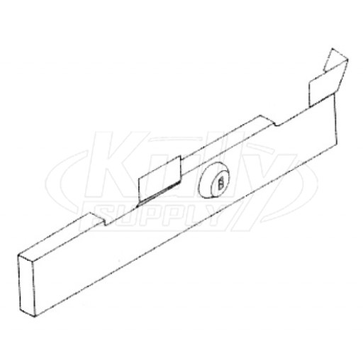 Bradley S01-370  Coin Box Cover & Lock Assembly (for units manufactured before 1993)