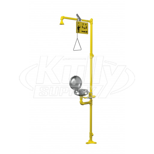 Bradley S19-310DCFW Combination Drench Shower & Eye/Face Wash (with Hinged Dust Cover) (Discontinued)