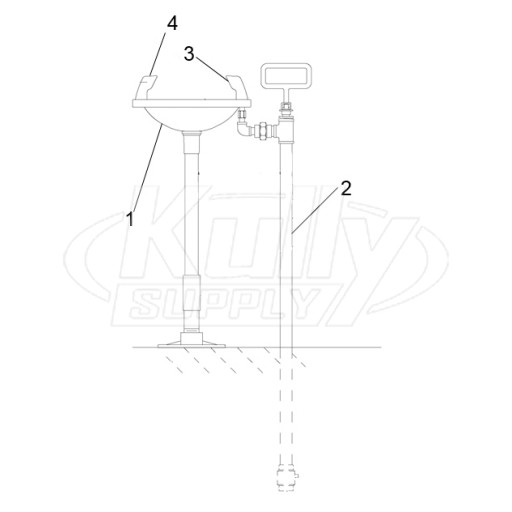 Speakman SE-441 Eye/Face Wash Parts Breakdown
