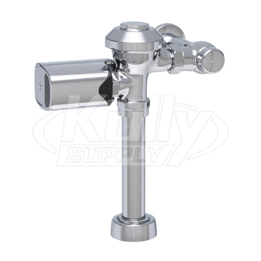 Zurn ZER6000PL-ONE-SM AquaSense Exposed Diaphragm Sensor 1.1 GPF Flush Valve with Chrome Plated Metal Cover