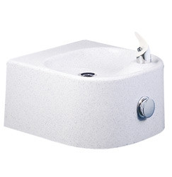 Elkay EDFPVR214RFPK Premium Composite, Freeze Resistant, NON-REFRIGERATED In-Wall Drinking Fountain with Vandal-Resistant Bubbler