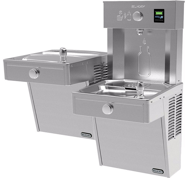 Elkay EZH2O VRCTL8WSK Heavy Duty Vandal-Resistant Dual Drinking