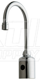 Chicago 116.594.AB.1 HyTronic Gooseneck Sink Faucet with Dual Beam Infrared Sensor - Patient Care Application
