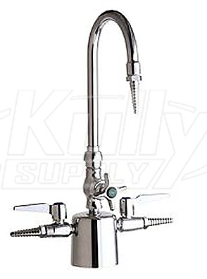 Chicago 1301-CP Deck Mounted Multiple Service Faucet