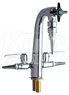 Chicago 1332-E22E7CP One Piece Cast Brass Spout