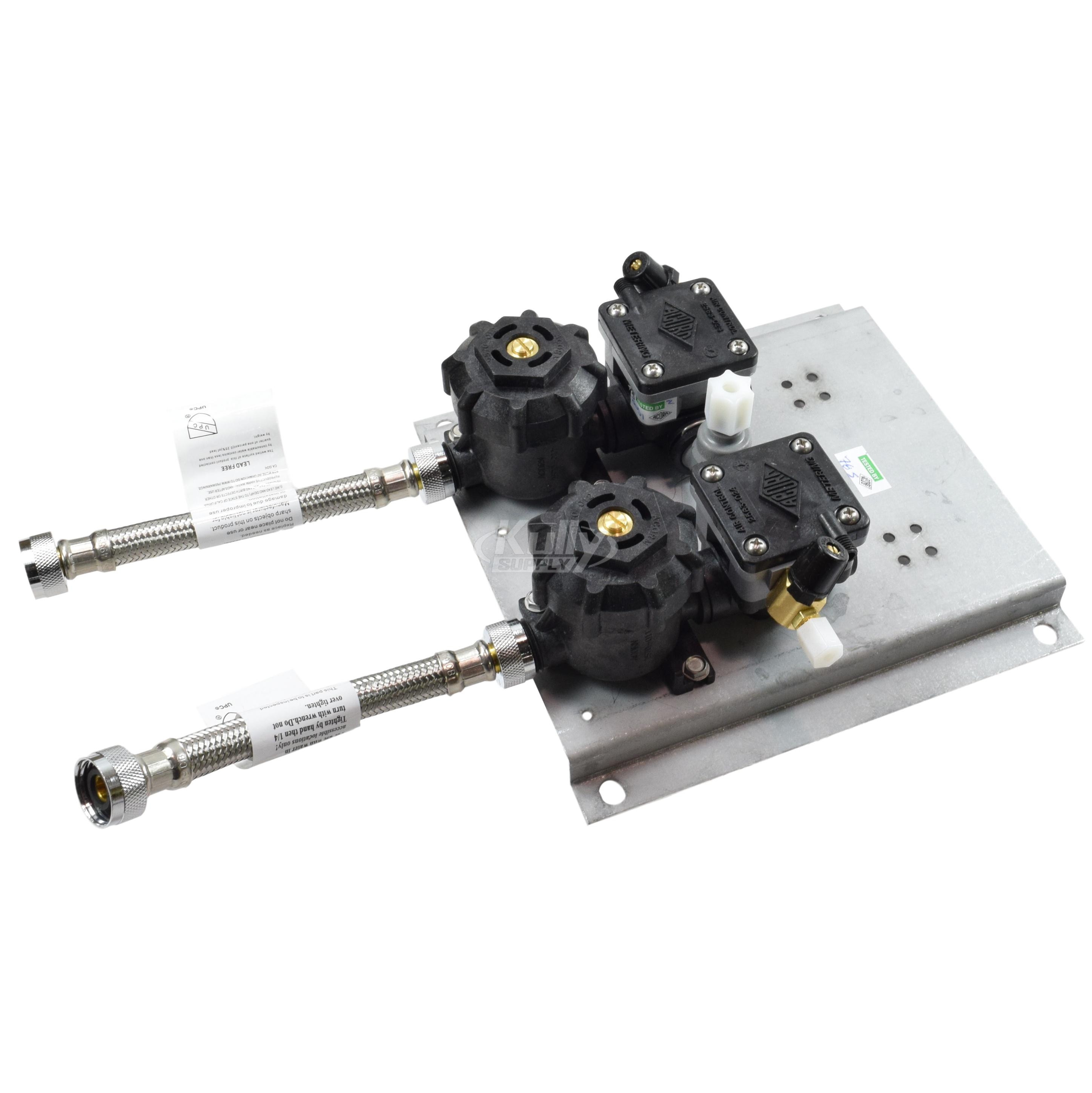Acorn 2590-054-001 Hot & Cold Plastic Metering 2.5 GPM Valve Assembly W/ Plate