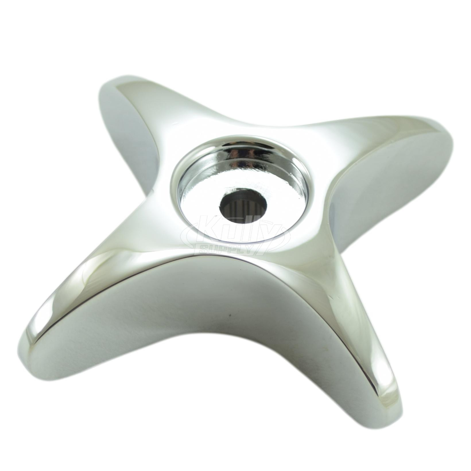 T&S Brass 002521-45NS 4-Arm Kitchen Handle, Chrome-Plated