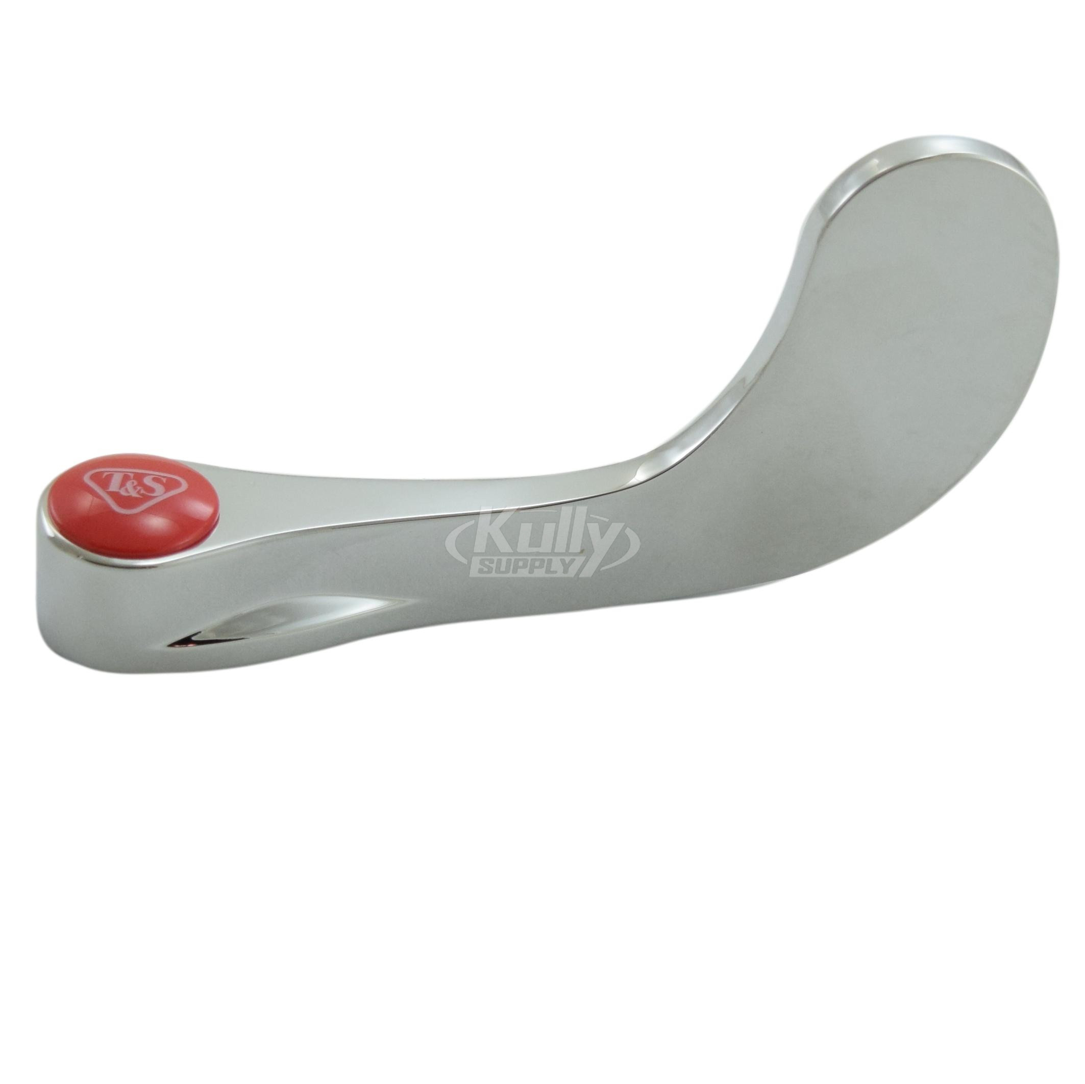 T&S Brass B-WH4H-NS 4" Wrist-Action Handle, Hot Index & Screw