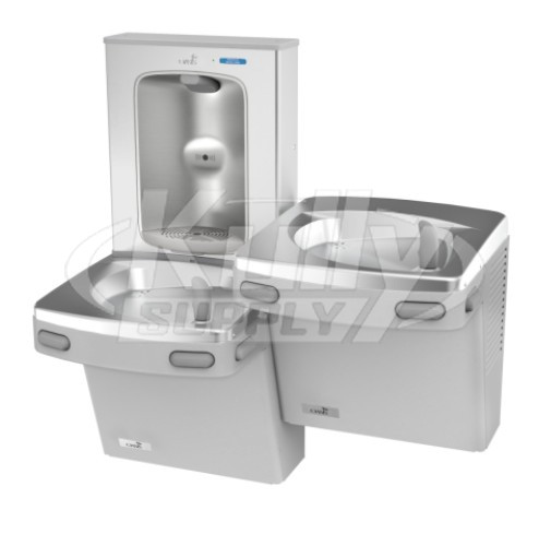 Oasis PG8EBFSL Stainless Steel Dual Drinking Fountain with Bottle Filler