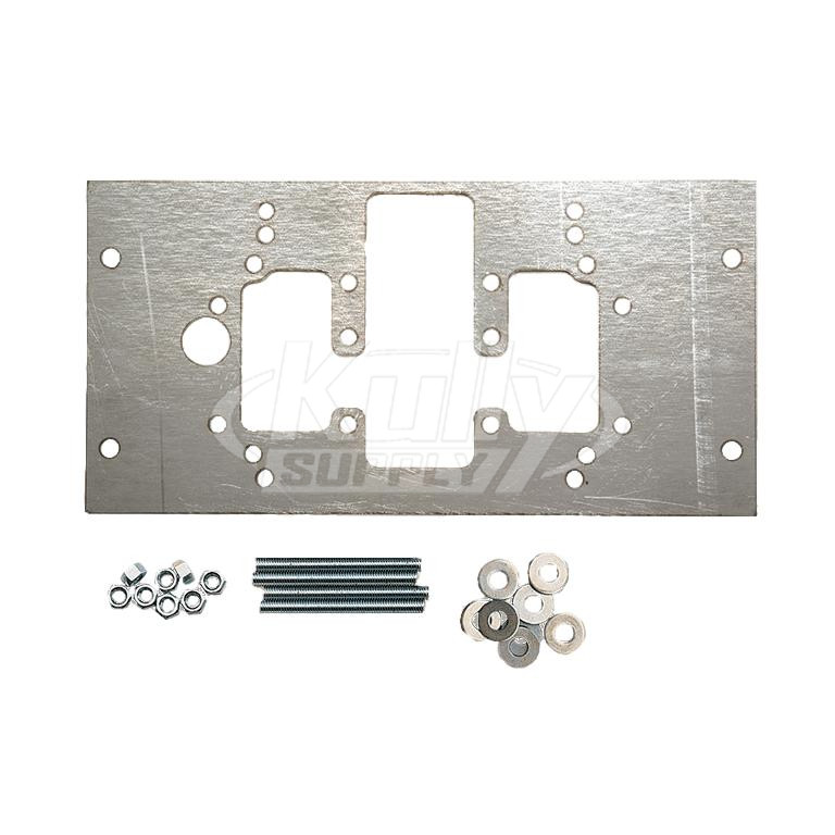 Haws 6700R Steel On-Wall Drinking Fountain Mounting Plate for 1920 Units