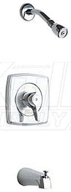 Chicago 1760-CP Pressure Balancing Tub & Shower Valve (Discontinued)