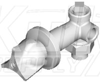 Chicago 1769-COLDABCP Cold Water Concealed Angle Bypass Valve