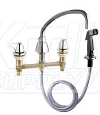 Chicago 200-A1000ABCP Concealed Sink Hot and Cold Water Faucet with Side Spray