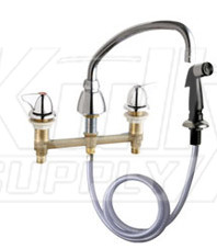 Chicago 200-AE35-1000ABCP Concealed Sink Hot and Cold Water Faucet with Side Spray