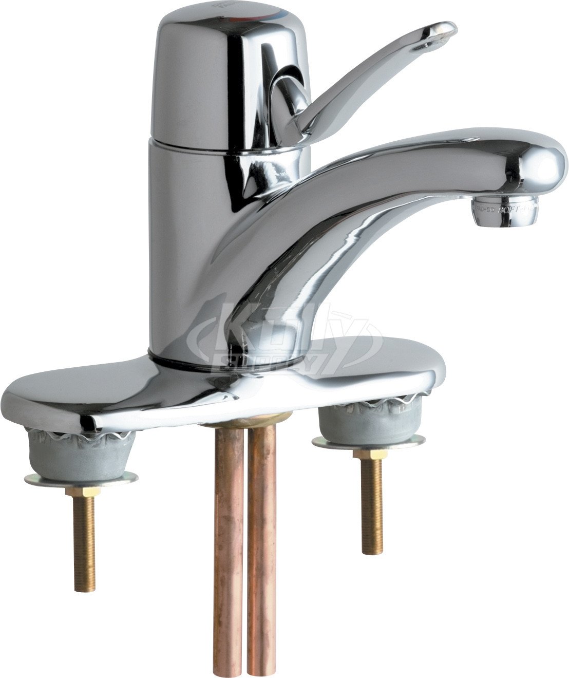 Chicago 2200-4ABCP Single Lever Hot and Cold Water Mixing Sink Faucet