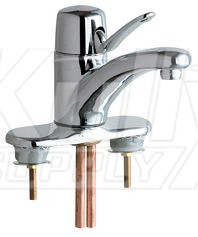 Chicago 2200-4VPAABCP Single Lever Hot and Cold Water Mixing Sink Faucet