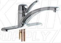 Chicago 2300-8ABCP Single Lever Hot and Cold Water Mixing Sink Faucet