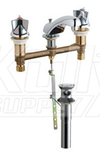 Chicago 404-VE2805-950POAB Concealed Hot and Cold Water Sink Faucet with Pop-up Waste
