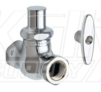Chicago 45-LKCABCP Straight Stop Fitting with Loose Key