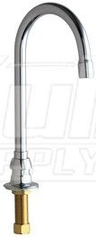 Chicago 626-E35ABCP Remote Rigid/Swing Gooseneck Spout